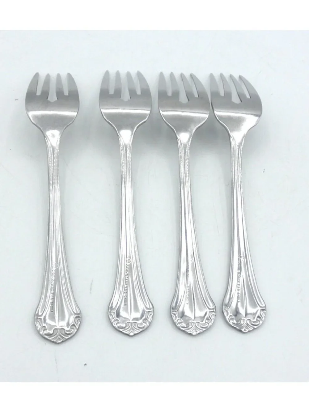 Charlotte Stainless by Gibson 6.5 Inch Salad Forks set of 4 Pattern Code: GIACHA